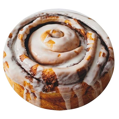 ARTIEMASTER Cinnamon Roll Round Blanket Soft and Lightweight Flannel Throw Suitable for Use in Bed, Living Room and Travel 47"X47"for Kid