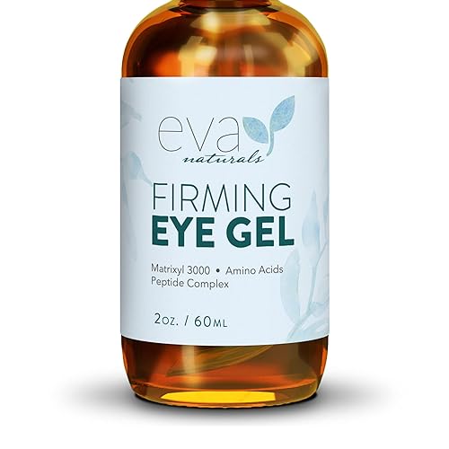 Eva Naturals Eye Gel - Luxurious Hydrating Under Eye Cream For Dark Circles and Puffiness, Bags, Crows Feet, Wrinkles - With Hyaluronic Acid & Peptides Eye Serum (60 ml) - 60 ml (Pack of 1)