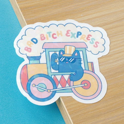 Bad Bitch Express Holo Sticker