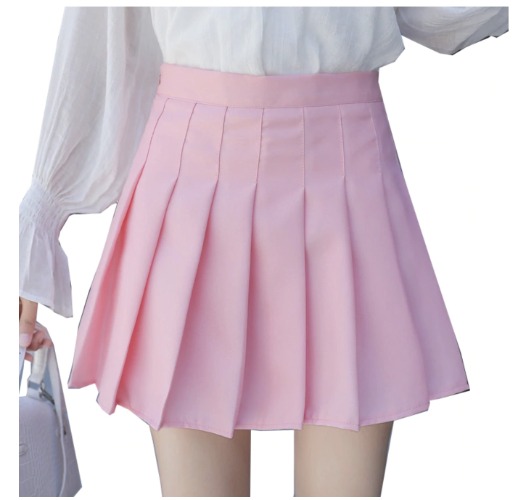 Tartan Plaid School Girl Skirt | Pink