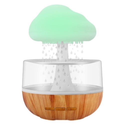 Desktop Rain Cloud Humidifier Relax Aromatherapy Lamp USB Rain Sound Diffuser 280ml Colorful Night Light for Home