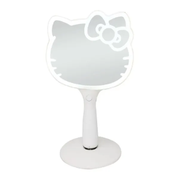 Hello Kitty Led Handheld Makeup Mirror With Standing Base - Impressions Vanity Co.