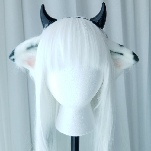 Cow Ears Headband | Black