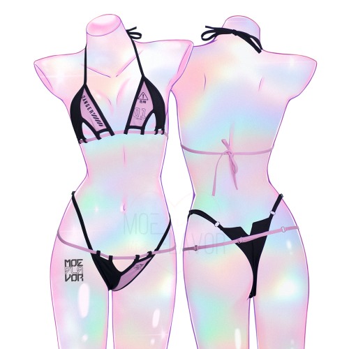 Swimsuit Danger Gamer Bunny Bikini - Pink / 3XL/4XL