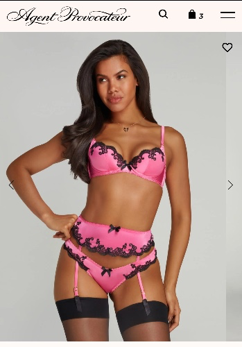 Molly Set in Candy Pink/Black | By Agent Provocateur