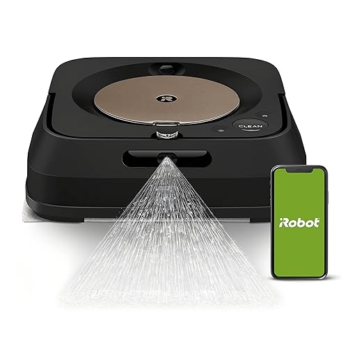 iRobot Braava Jet m6 (6012) Ultimate Robot Mop- Wi-Fi Connected, Precision Jet Spray, Smart Mapping, Works with Alexa, Ideal for Multiple Rooms, Recharges and Resumes, Black - Black