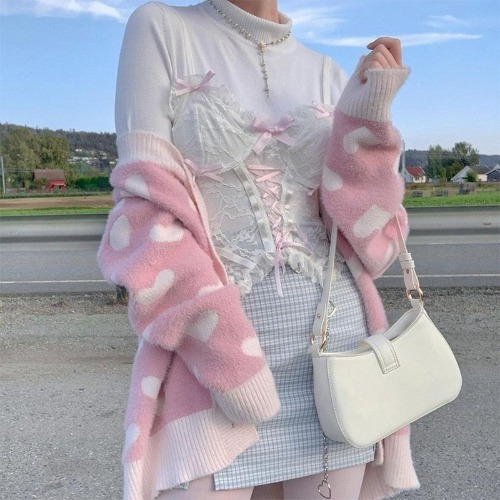 Lace Nymphette Crop Top - M