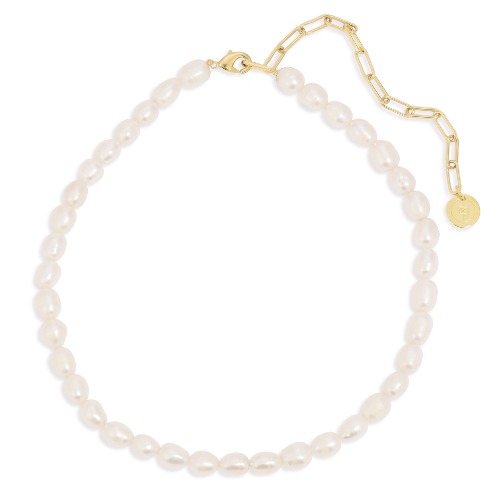 Piper Pearl Choker Necklace - GOLD