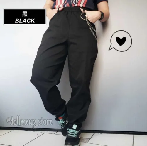 Calça estilo jogger preta