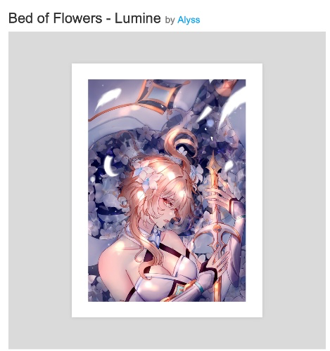 Bed Of Flowers - Lumine by Alyss 