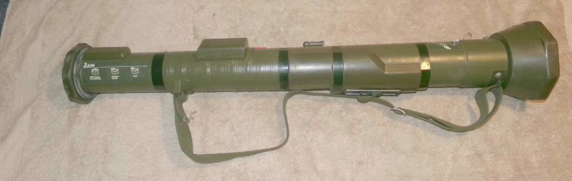 INERT U.S. M163 AT4 84MM ROCKET LAUNCHER. INERT & EXCELLENT!