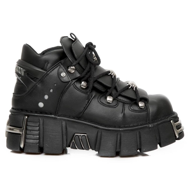 New Rock New Rock - M-106-VS1 Plateau sneakers - Zwart | Attitude Holland
