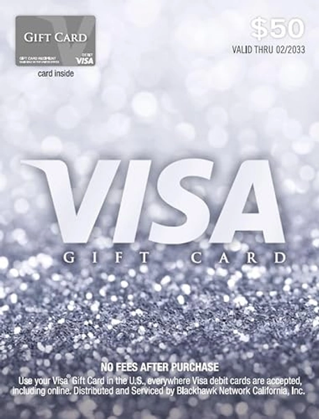 Visa $50 Gift Card (plus $4.95 Purchase Fee)