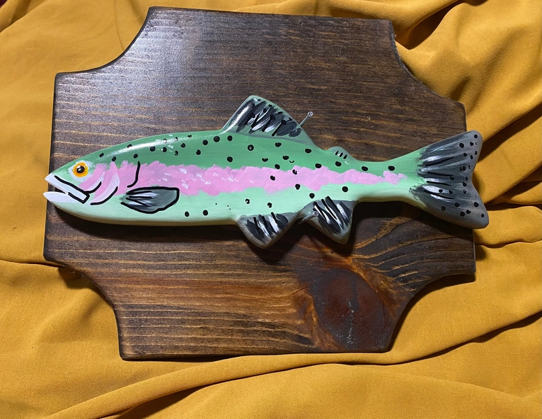 SMACKrel for your bASS hand painted fish paddle