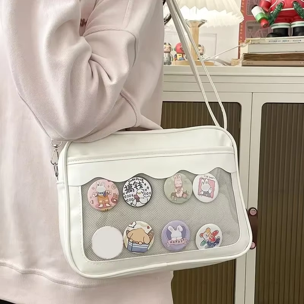 Japanische Harajuku Ita Tasche für Frauen PU Transparente Tasche Itabag High School Mädchen Uniform JK Umhängetasche Umhängetasche Handtaschen - AliExpress 1524
