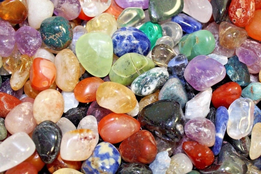 Assorted Mixed Tumbled Stones MEDIUM: HUGE 10 lb Wholesale Bulk Lot