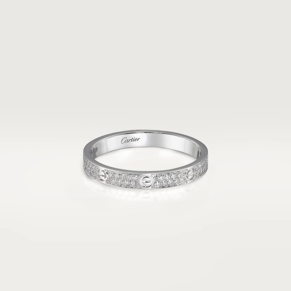 Cartier Love Ring, Small model | White gold, diamonds