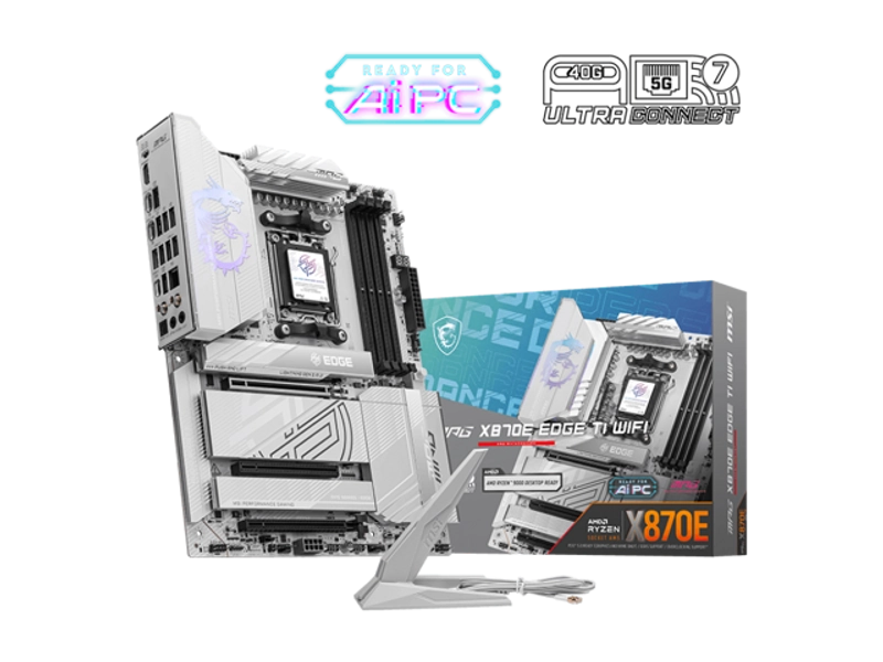 MSI MPG MPG X870E EDGE TI WIFI AM5 AMD X870E SATA 6Gb/s 5G LAN DDR5 M.2 Wi-Fi 7 ATX Motherboards