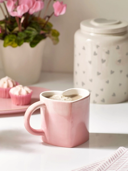 Buy Pink Heart Shaped Mug from Next Australia