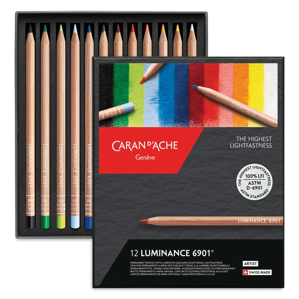 Luminance Colored Pencil Set - Assorted Colors, Set of 12