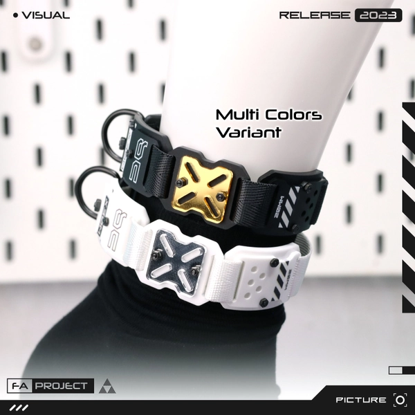 Adjustable Bracelet Wristband Choker Legband Armband Tactical Futuristic Armored Multi Use BC-X30M