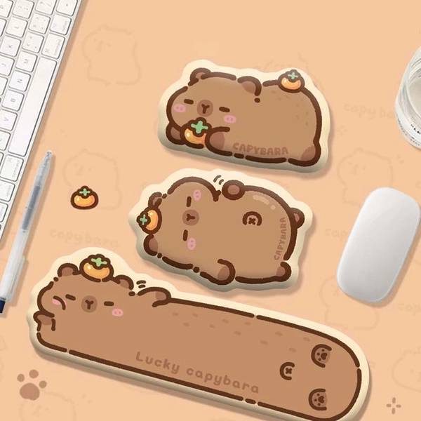 Capybara Keyboard Wrist Rest Cute Capybara Wrist Pad