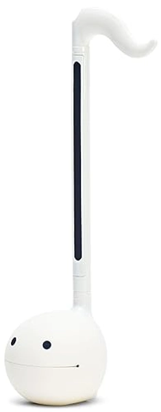 Otamatone Japanese Electronic Musical Instrument Portable Music Synthesizer from Japan by Maywa Denki Studio Award Winning, Educational Fun Gift for Children, Teens & Adults - White