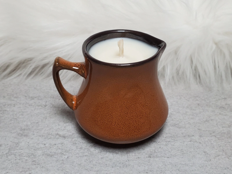 Clay Pitcher candle for wax play [choose your wax color] 4oz, soy wax.