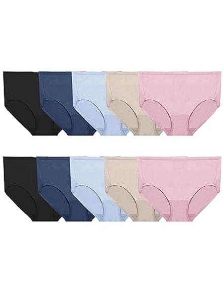 Fruit of the Loom Women's 360° Stretch Underwear, High Performance Stretch for Effortless Comfort, Available in Plus Size