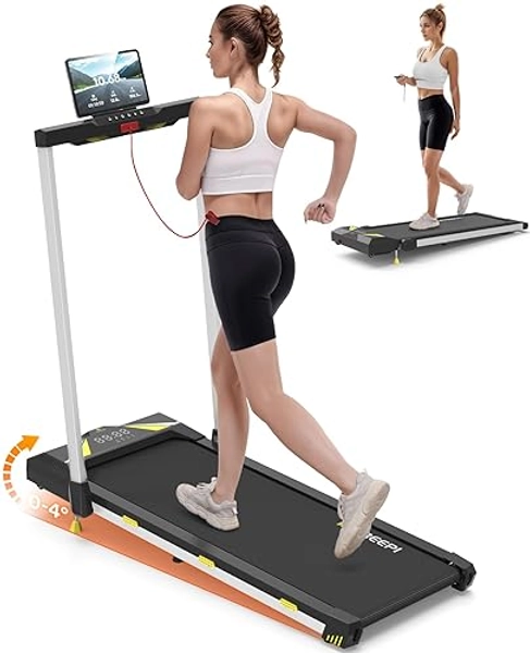 Freepi Treadmill with Incline,4 in 1 Walking Pad,Foldable Treadmills for Home Office,Under Desk Treadmill,Folding Treadmill