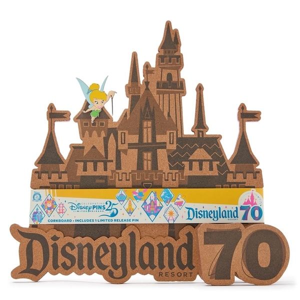 Disneyland 70th Anniversary Pin Collector's Board with Tinker Bell Pin – Limited Release | Disney Store