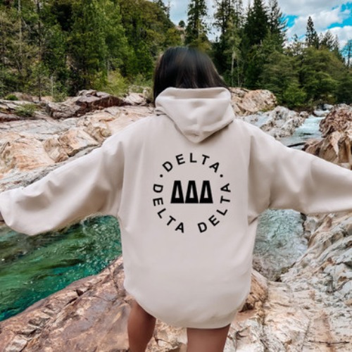 Delta Delta Delta Circle Hoodie