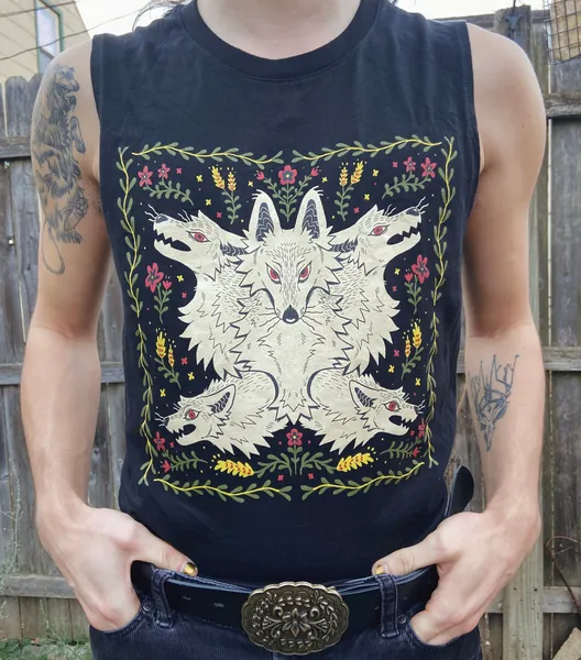 wolfie muscle shirt