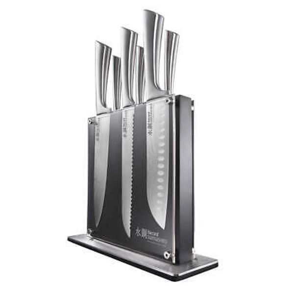 Baccarat Damashiro Kin Knife Block 7 piece  | eBay