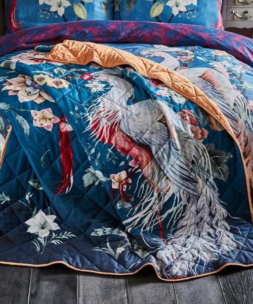 Cherished Chinoiserie Reversible Bedspread