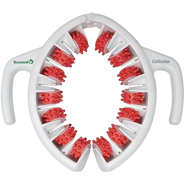 TESMED Anti Cellulite Massager: Clinically Proven Efficacy, Made in Italy, with Converging & Diverging Roller Technology. Patented Cellulite Roller for Thighs and Buttocks.