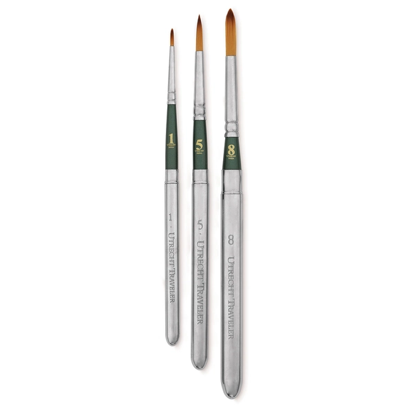 Utrecht Golden Taklon Travelers Watercolor Brush Set