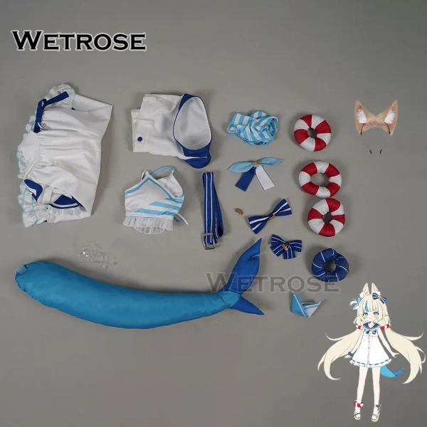 [Wetrose] Pre-Order Vtuber Sameko Saba Cosplay Costume