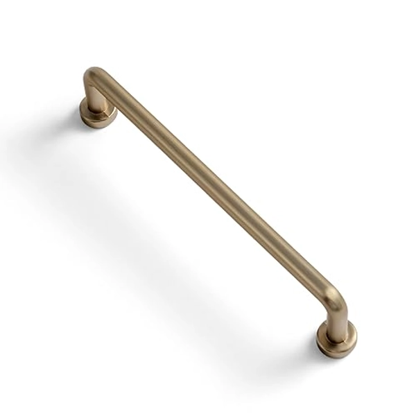 Goo-Ki 6 Pack 5" Center to Center Champagne Bronze Modern Cabinet Pulls Solid Contemporary Home Improvement Hardware Drawer Pulls Zinc Alloy Kitchen Handles