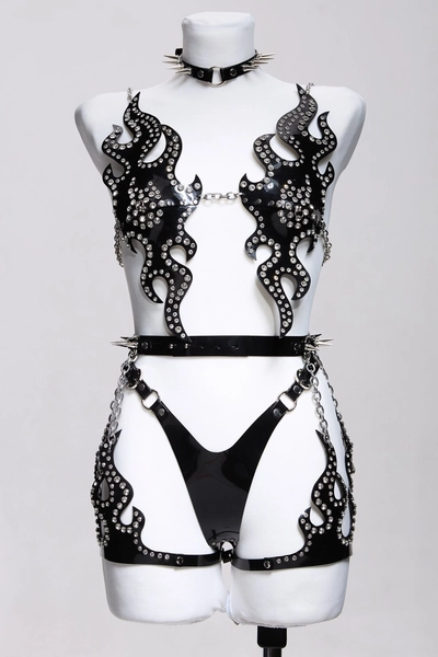 Black Vinyl Set FIRE KISS - Etsy Sweden