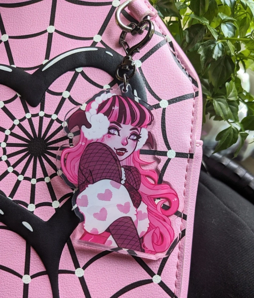 Vampire Ghoul Double-sided Clear Acrylic Keychain - Etsy