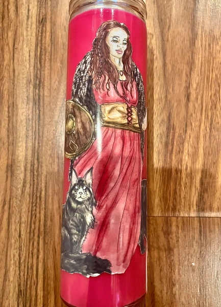 Freyja (remastered) deity candle