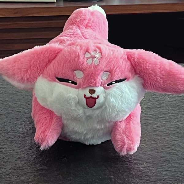 Yae Miko Plush Toy Genshin Impact Plushie Pink Fox Stuffed Animal