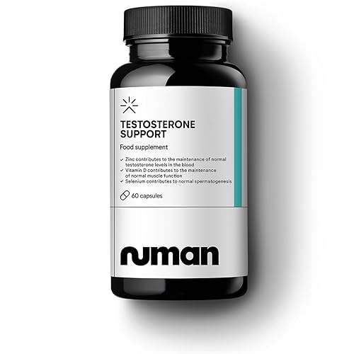 Numan Testosterone Support - Maca Root, Tribulus Terrestris, Zinc, Ginseng - Testosterone Supplements for Men, Essential Vitamins & Minerals - 1100mg per Serving - 60 Capsules - 60 count (Pack of 1)