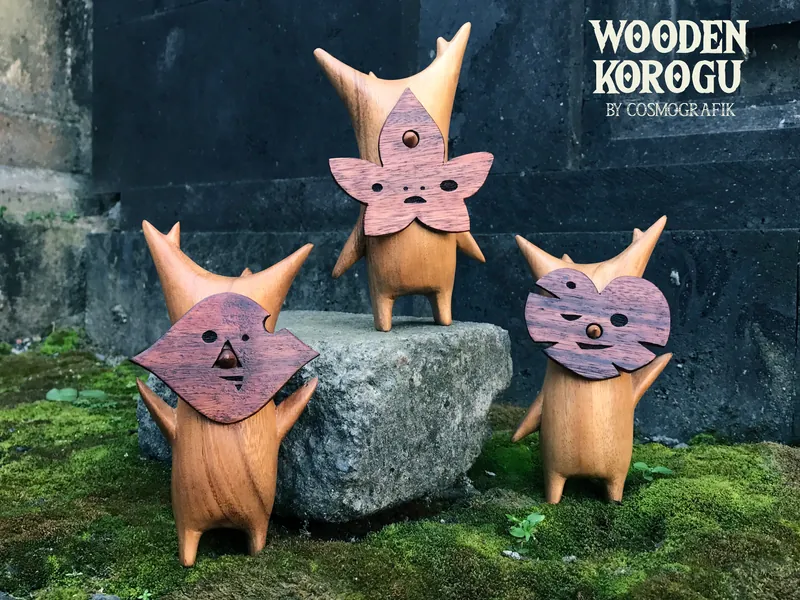 Wooden Korok / Korogu / Handmade since 2018 - Zelda Tears of the Kingdom / Breath of the Wild