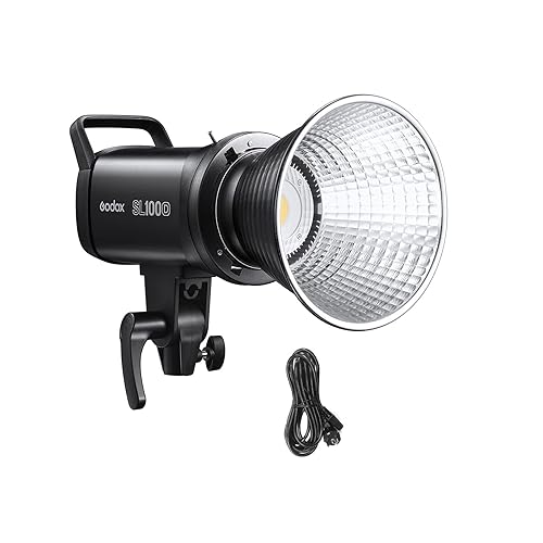 GODOX SL100D Compact LED Video Light Photography Fill Light 100W 5600K 8 effetti di illuminazione FX integrati CRI96+ TLCI97+ Supporto Bowens Supporta APP/2.4G Wireless/Controllo integrato