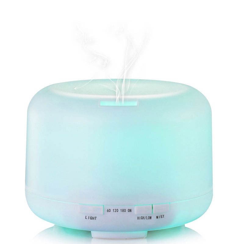 BT Speaker with Colorful Lights & Diffuser - White