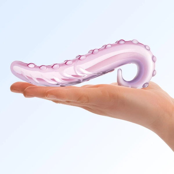 Gläs 6 Lick-It Pink Glass Dildo