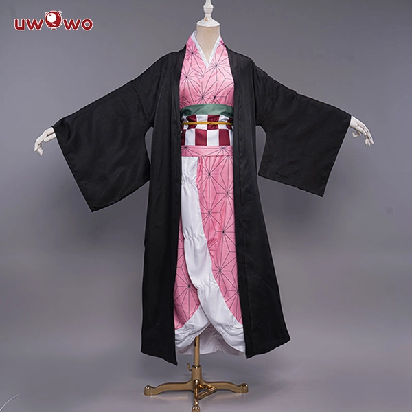 Uwowo Anime Nezuk Cosplay Kids Cosplay Cute Kimono Dress
