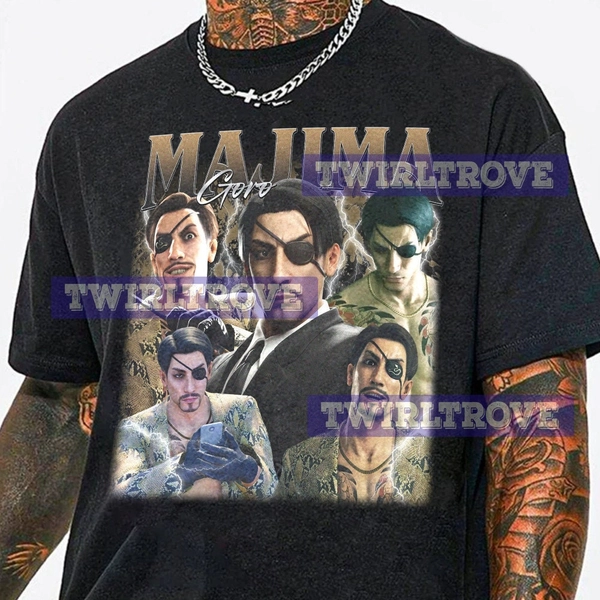 Limited Goro Majima Vintage T-Shirt, Gift For Women and Man Unisex T-Shirt, 90s Vintage Bootleg Shirt, 90s Vintage Bootleg Tshirt
